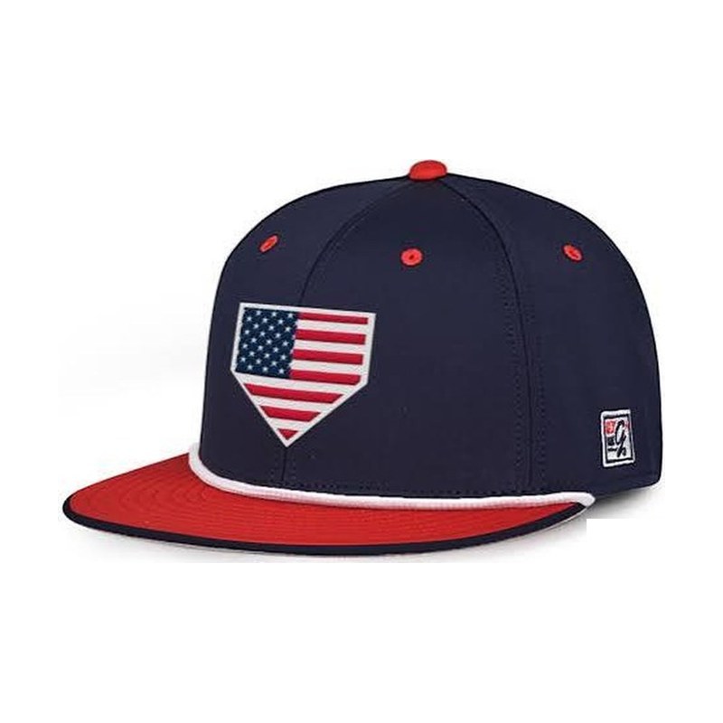 The Game cap with American flag home plate patch