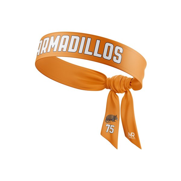 MaxRep Sports full custom tie headband with team name and number