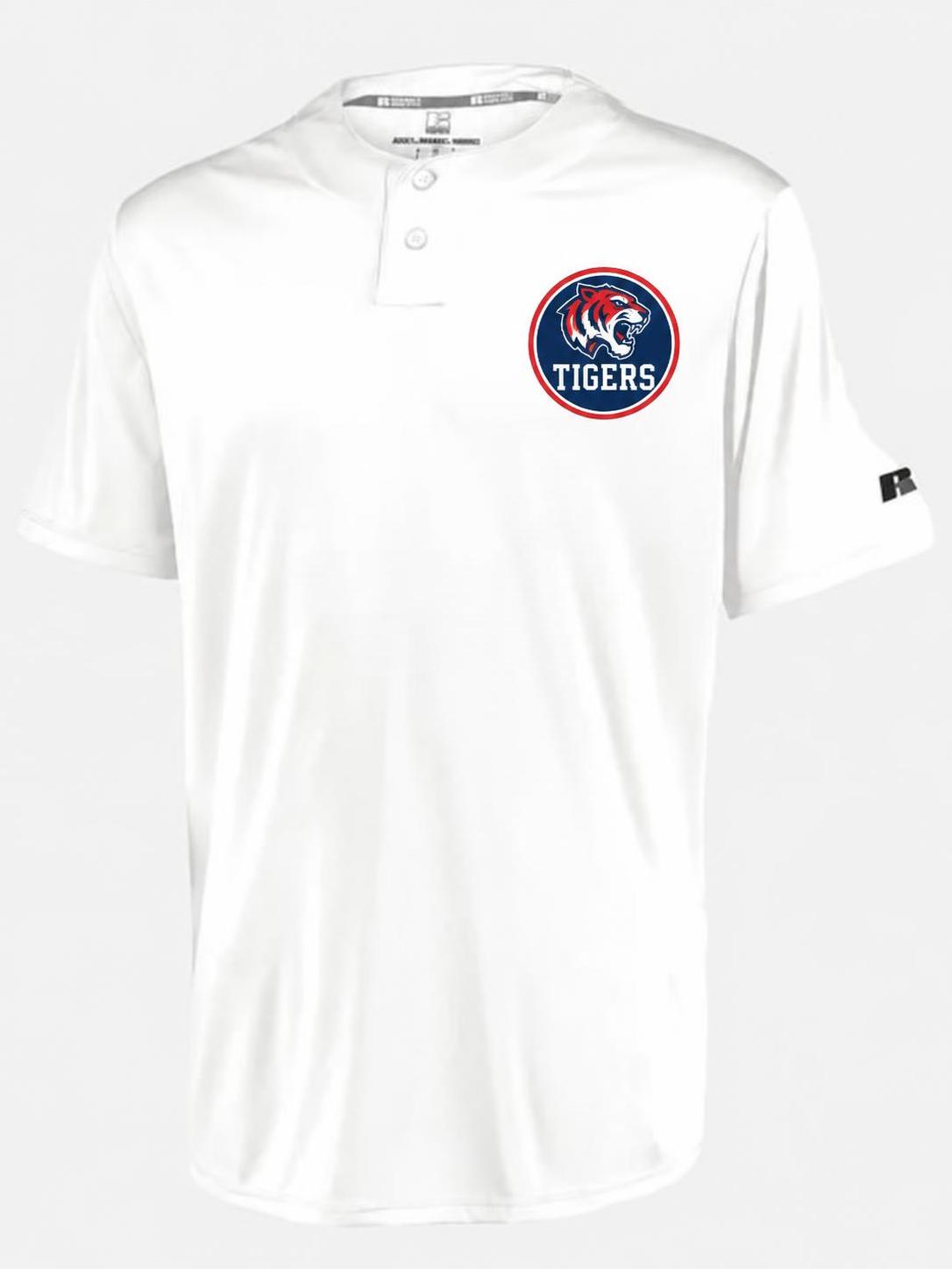 Russell Athletic Dri-Power two-button baseball jersey