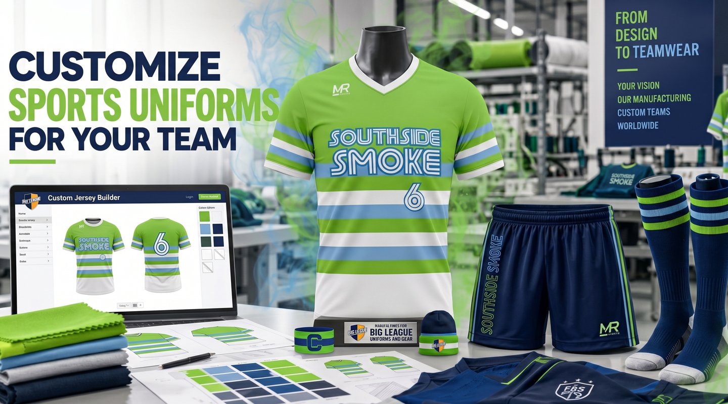Customize sports uniforms for your team, from design to teamwear